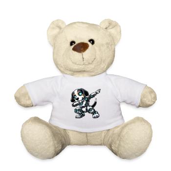 Cool Beagle Robot Astronaut Dabbing Cartoon - Teddy Bear - sun yellow - Front