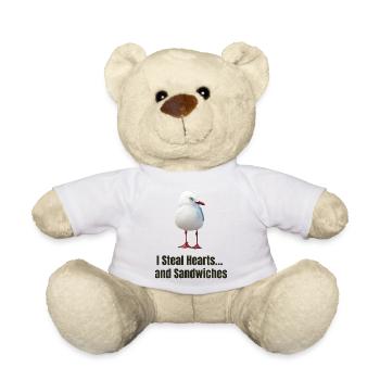 Mouette fantaisiste avec un message réconfortant - Nounours - jaune soleil - Devant