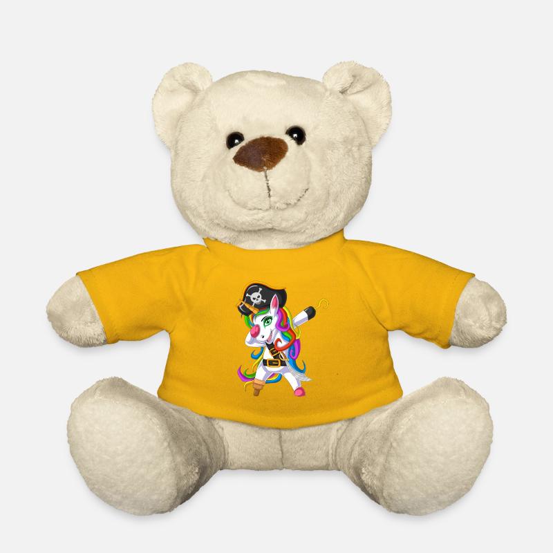 Einhorn Lustig , Einhorn süß - Teddy - Sonnengelb