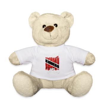 Trinidad and Tobago Flag Street Art Design - Teddy Bear - sun yellow - Front