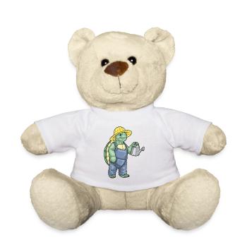 tortue jardinier arrosoir jardin - Nounours - jaune soleil - Devant