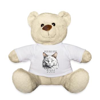 CAT I AM THE GOOD GUY - Teddy Bear - sun yellow - Front