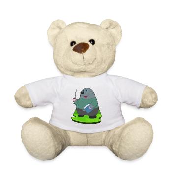 Mole Teacher Book School - Teddy Bear - sun yellow - Front