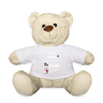 So stupid – I could become president - Teddy Bear - sun yellow - Front