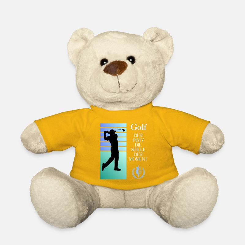 Silhouette de golf Le silence dans l’instant - Nounours - jaune soleil