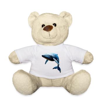 Blue Whale Whale Blue Whales Whale Song Diver Ocean Whales - Teddy Bear - sun yellow - Front