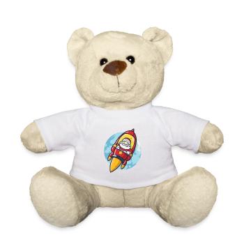 Weihnachtsmann Rakete Santa Weihnachten - Teddy - Sonnengelb - Vorne