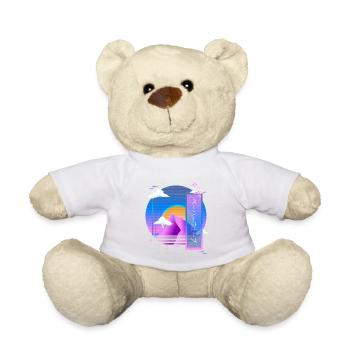 Vaporwave Pastell Gothic-Stil Ästhetischer Mix aus Retro - Teddy - Sonnengelb - Vorne