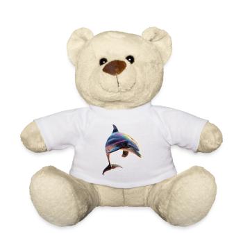 Dolphin Diver Dolphins Ocean Cute Dolphins Dolphin - Teddy Bear - sun yellow - Front