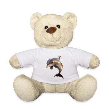 Dolphin Diver Dolphins Ocean Cute Dolphins Dolphin - Teddy Bear - sun yellow - Front