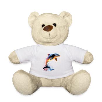 Dolphin Diver Dolphins Ocean Cute Dolphins Dolphin - Teddy Bear - sun yellow - Front
