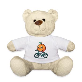 Orange fruit on the bike - Teddy Bear - sun yellow - Front