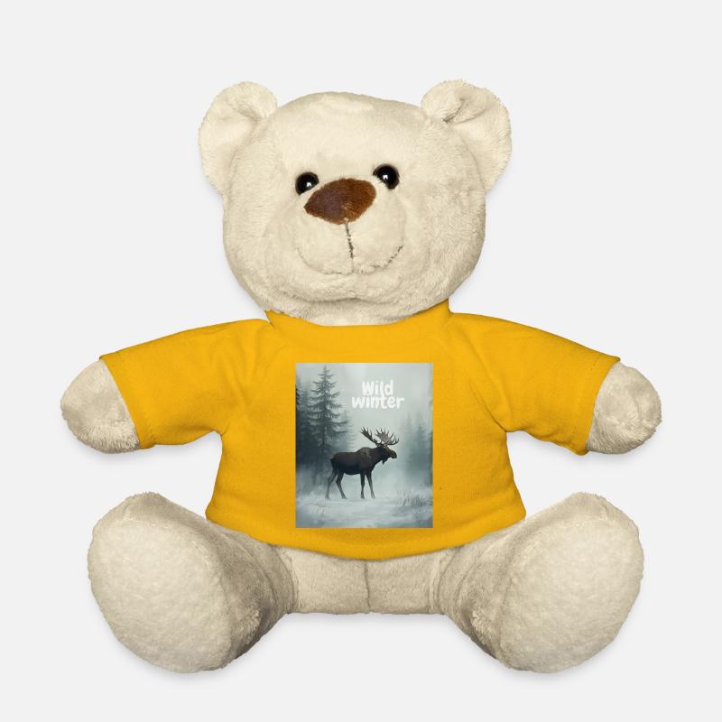 Orignal sauvage d’hiver - Nounours - jaune soleil