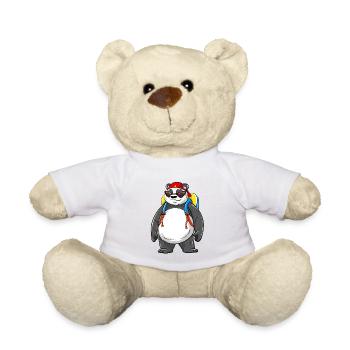 Panda-Rucksack Ready Back to School 2026 Vibes - Teddy - Sonnengelb - Vorne