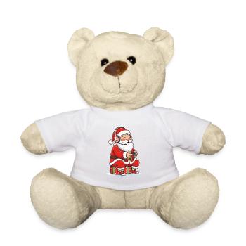 Gaming Santa Claus Gamer Videospiele Xmas Lover - Teddy - Sonnengelb - Vorne