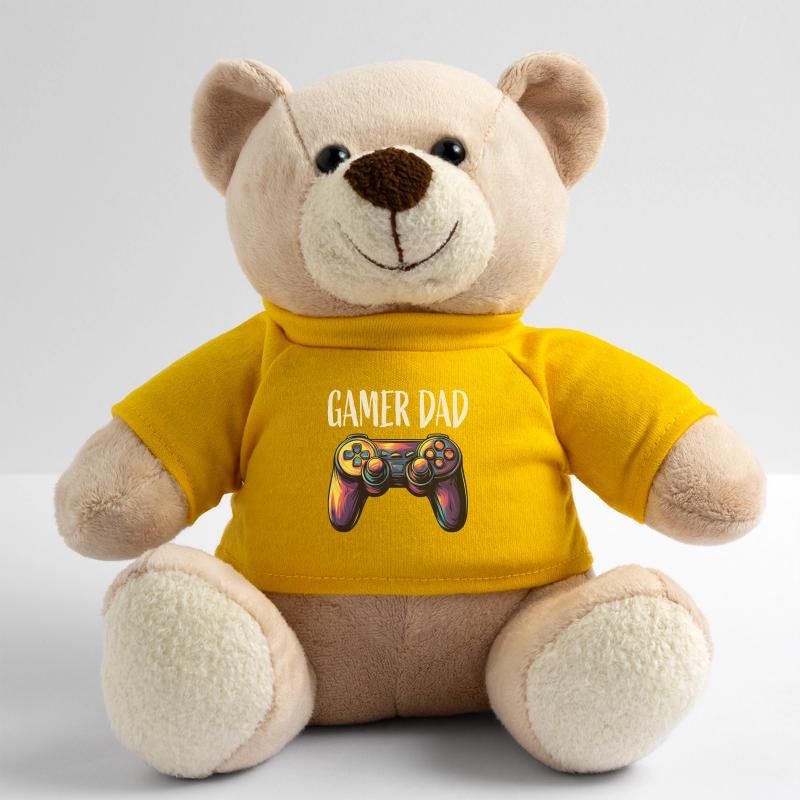 Gamer Dad Controller Neon Teddy