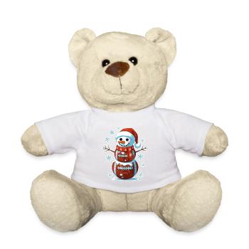 Basketball Snowman Stack - Teddy Bear - sun yellow - Front