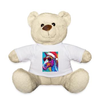 Pferd Weihnachten Porträt - Teddy - Sonnengelb - Vorne