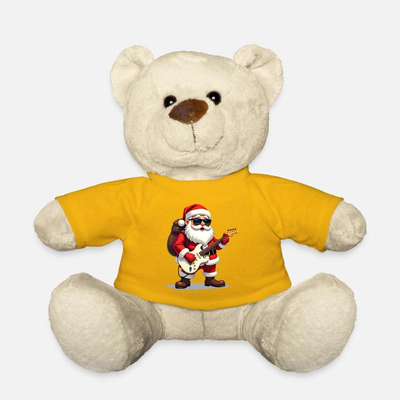 Weihnachtsrock-Santa - Teddy - Sonnengelb