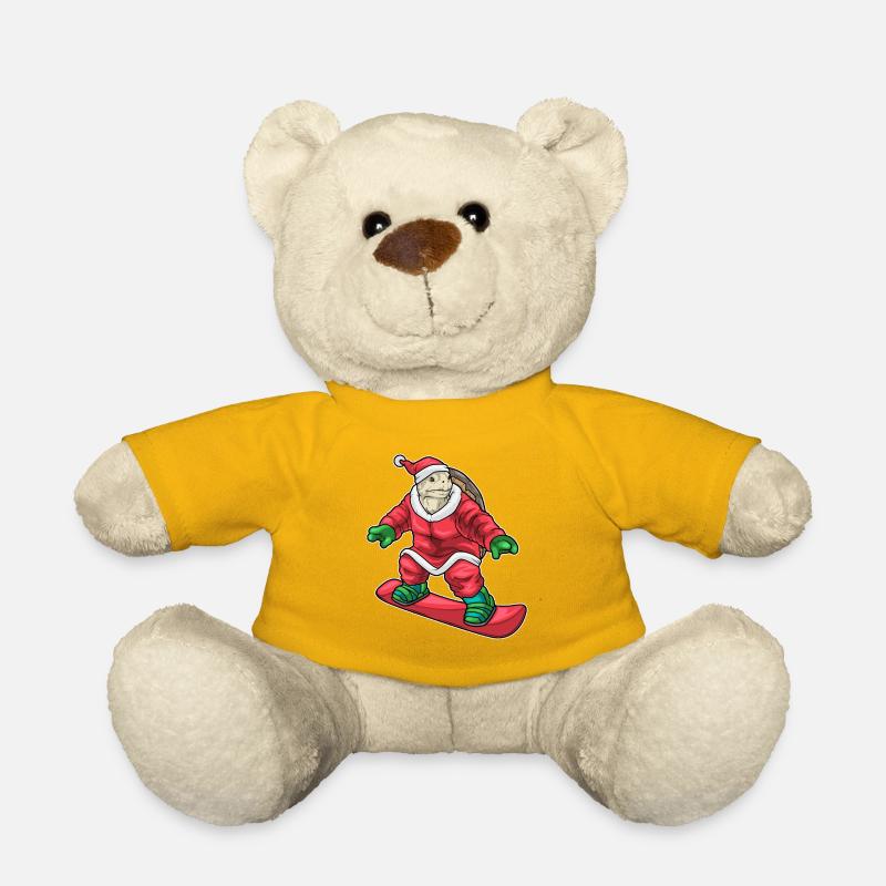 Schildkröte Weihnachten Skateboard - Teddy - Sonnengelb