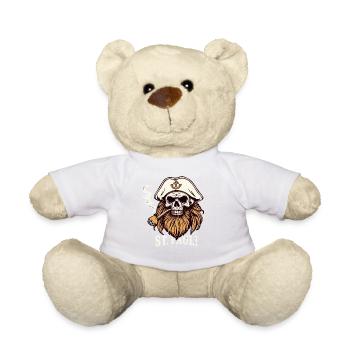 St Pauli Hamburg Paulianer Totenkopf Hafen Captain - Teddy Bear - sun yellow - Front