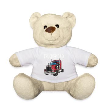 Trucker Dad Truck Motif - Teddy Bear - sun yellow - Front