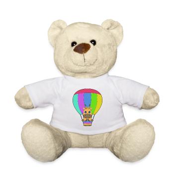Giraffe Heißluftballon - Teddy - Sonnengelb - Vorne