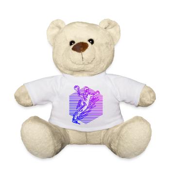 Clear handball message for men - Teddy Bear - sun yellow - Front