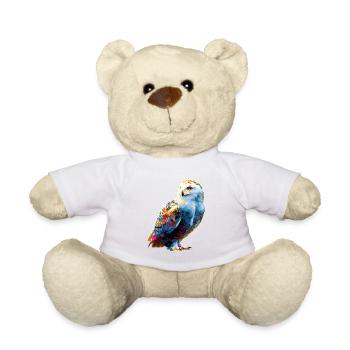 Snowy Owl White Owl Owl Owl Owl Snow Owl - Teddy Bear - sun yellow - Front