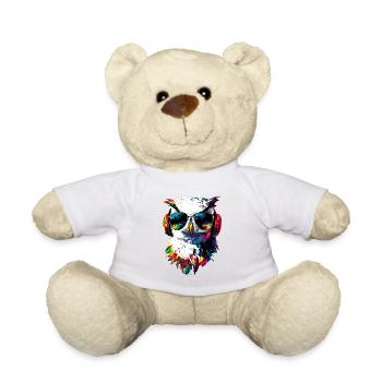 Snowy Owl White Owl Owl Owl Owl Snow Owl - Teddy Bear - sun yellow - Front