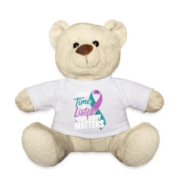I Have Time to Listen – Mental Health Awareness  - Teddy Bear - sun yellow - Front