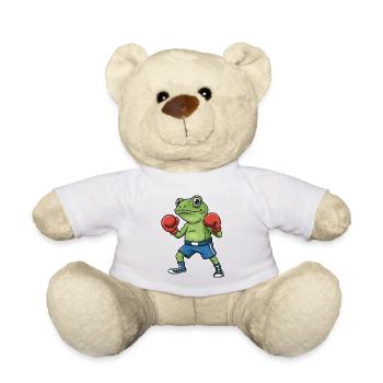 Boxender Frosch Cartoon - Teddy - Sonnengelb - Vorne