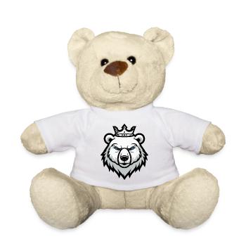 Polar Bear Portrait Animal Polar Bear Head Crown - Teddy Bear - sun yellow - Front