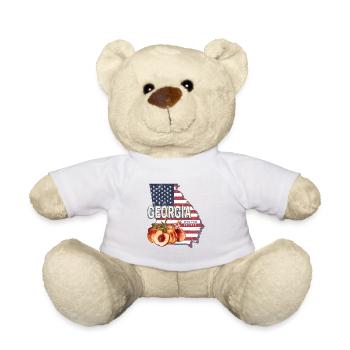 Georgia United States Vintage USA Souvenir - Teddy Bear - sun yellow - Front