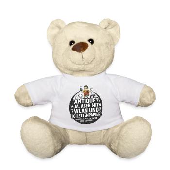 Antike WLAN Toilettenpapier Humor - Teddy - Sonnengelb - Vorne