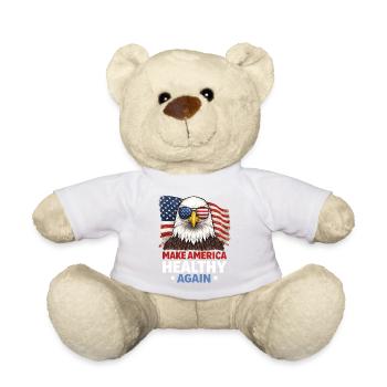 Makes America Healthy Again - Teddy Bear - sun yellow - Front