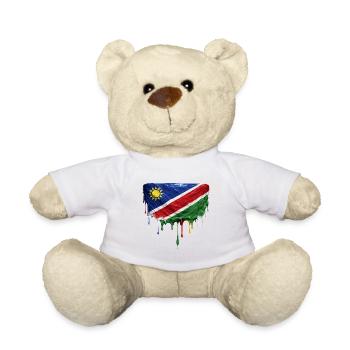 Namibia Flag Tropfenkunst - Teddy - Sonnengelb - Vorne