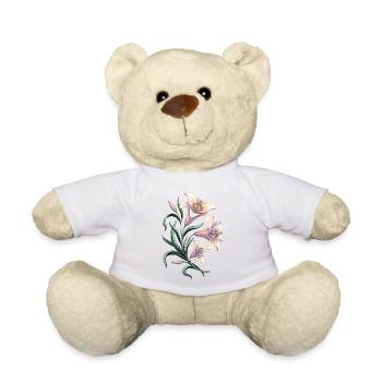 Motif vintage des Fleurs de Nénuphar - Nounours - jaune soleil - Devant