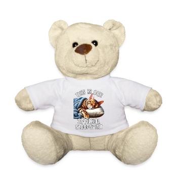 Bengalkatze Schlafshirt - Teddy - Sonnengelb - Vorne