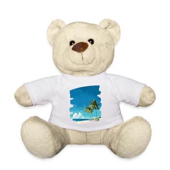 Tropische Palmen am Strand - Teddy - Sonnengelb - Vorne