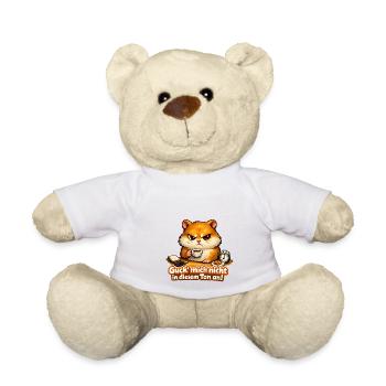 Guck Mich Nicht In Diesem Ton An Frech Büro Spruch - Teddy - Sonnengelb - Vorne