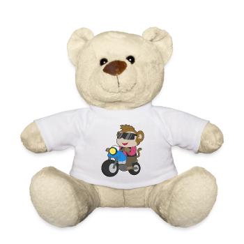 Moto Singe - Nounours - jaune soleil - Devant