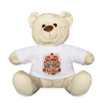 Mommy Of The Birthday Girl Mutter Geburtstag Party - Teddy - Sonnengelb - Vorne