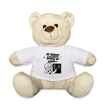 At night, I secretly divide by zero - Teddy Bear - sun yellow - Front
