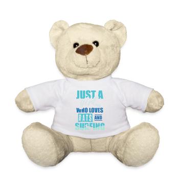 Just a girl who loves rats and surfing - Teddy Bear - sun yellow - Front