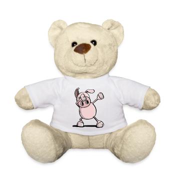 Coole Dab Dance Schwein - Dabbing Tiere - Teddy -  - Vorne