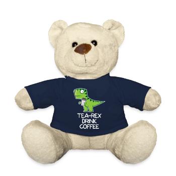 Thé Rex drink Coffee - funny Design - Nounours - bleu marine - Devant