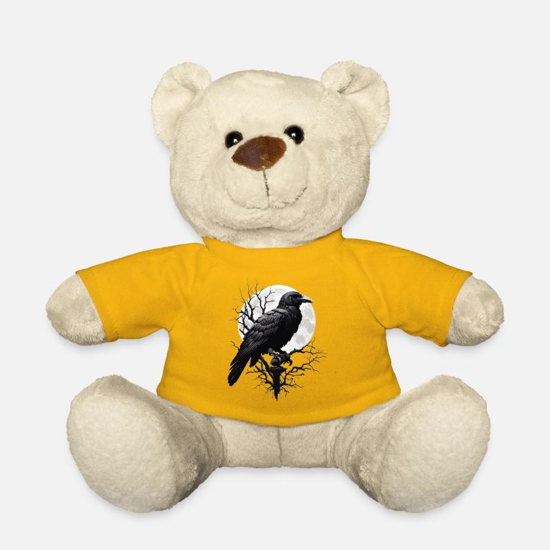 Schwarzer Rabe - Teddy - Sonnengelb