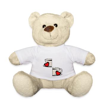 Valentin Kaffee Partnerschaft Kaffeetasse Partner - Teddy - Sonnengelb - Vorne