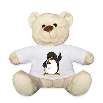 Pingouin Café Café Amateur Bureau Doigt d’honneur - Nounours - jaune soleil - Devant